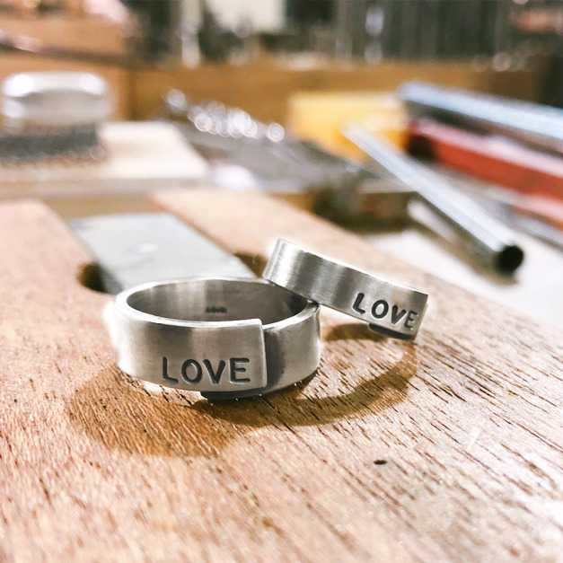 手作｜愛的進行式純銀戒指