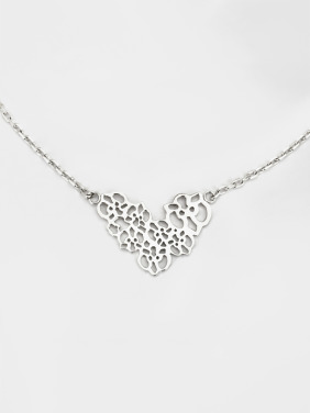 925純銀｜蘭捷花圈項鍊 SLOn12