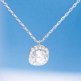 925純銀｜耀眼方明項鍊 XL021668B