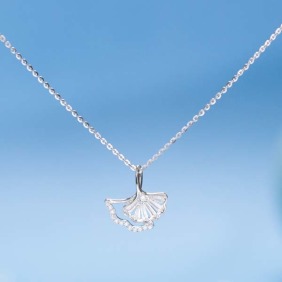 925純銀｜銀葉輕舞項鍊 YL-7047101