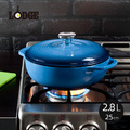 圓形琺瑯鑄鐵湯鍋(25cm)-2.8L-多色可選