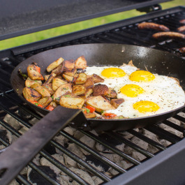 美國製高碳鋼長柄平底煎鍋-30cm