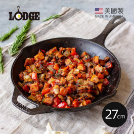 主廚系列 美國製單柄鑄鐵煎鍋-27cm