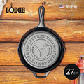 黃石公園系列 美國製圓形鑄鐵平底煎鍋/烤盤-27cm(Authentic Y)_3