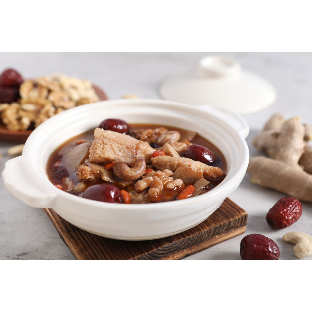 麻油堅果猴頭菇燉湯