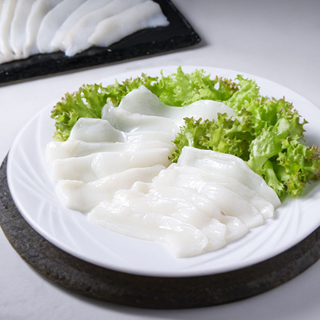 鮮凍大王魷魚切片