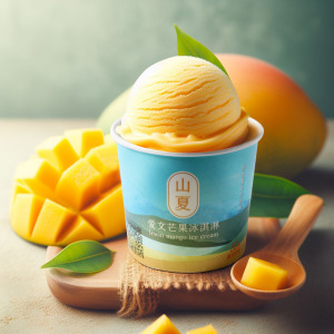 小農完熟愛文芒果冰淇淋(10入/組)
