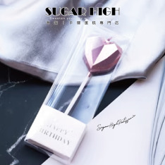 小愛心蠟燭(玫瑰金)