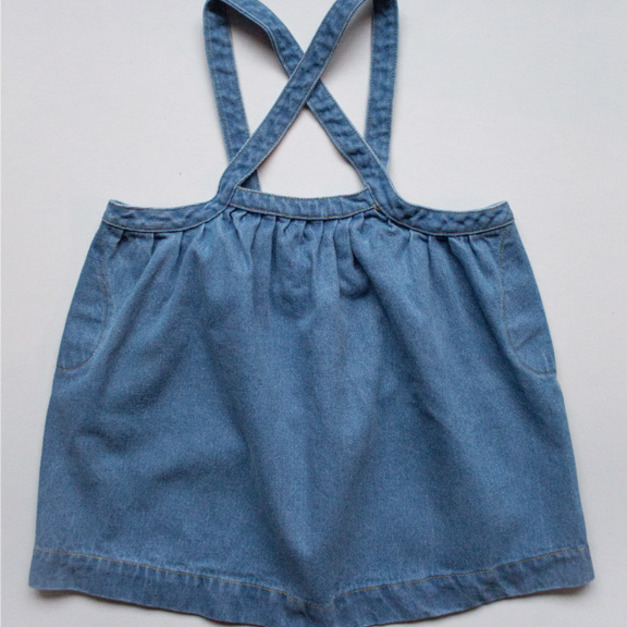 The Simple Folk- The Oversized Denim Pinafore 牛仔吊帶裙