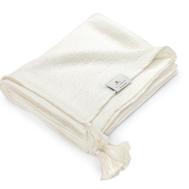 MY MEMI Bamboo swaddle blanket 100x120 - wave 波紋竹纖維棉包巾