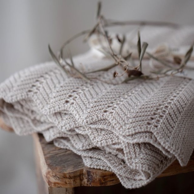MY MEMI Bamboo Blanket 80x100 - feather 羽毛花紋竹纖維棉毯