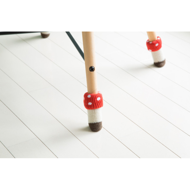 日本 可愛蘑菇造型桌椅腳襪 4款