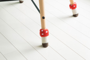 日本 可愛蘑菇造型桌椅腳襪 4款