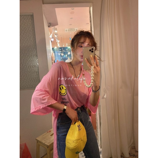 現貨 正韓穿了心情會很好的笑臉T恤