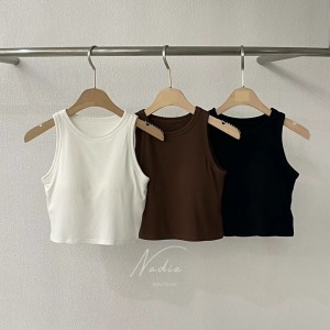 00正韓我包色短版Bra top