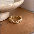飾品♡M06復古麻花開口戒指_1