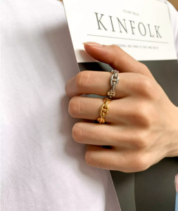 飾品♡M11經典豬鼻子開口戒指