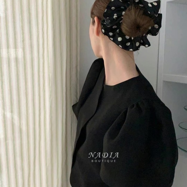 飾品♡Luna Dot 波點復古髮圈