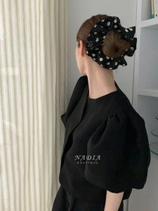 飾品♡Luna Dot 波點復古髮圈