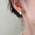 飾品♡Glossy Dome Pearl Earrings 光感圓珍珠耳環_3