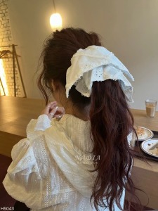 飾品♡Garden Patch 刺繡拼布蝴蝶髮圈