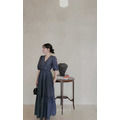 新品必買♢Elegance V領泡袖洋裝_9