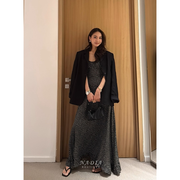 新品 ❘ 微光雪點吊帶洋裝