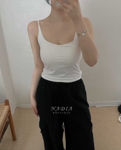 09 涼感可調肩帶bra top背心