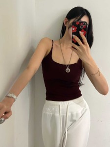 05 簡約肩帶可調整Bra top背心