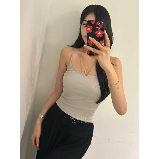 03 蕾絲小滾邊Bra top背心