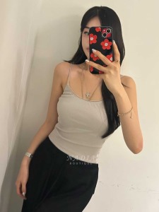 03 蕾絲小滾邊Bra top背心