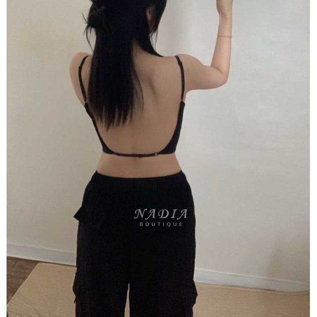 12 後背一條可調式肩帶bra top背心