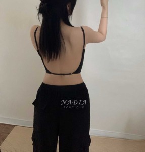 12 後背一條可調式肩帶bra top背心