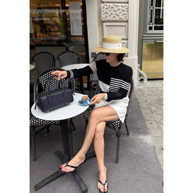 新品必買｜巴黎拼接條紋針織外套