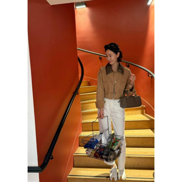 新品｜撞色質感．翻領短版夾克