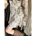 新品｜法式花影綁帶洋裝 Floral Wrap Dress_3