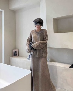 新品｜柔光洞洞針織套裝 3色