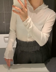 新品｜雙面穿設計高領內搭上衣 多色