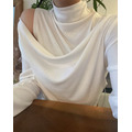 新品｜優雅斜肩高領兩件式上衣_6