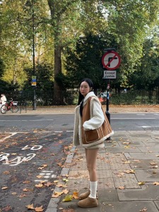 新品｜本季必備~羊羔毛滾邊背心2色