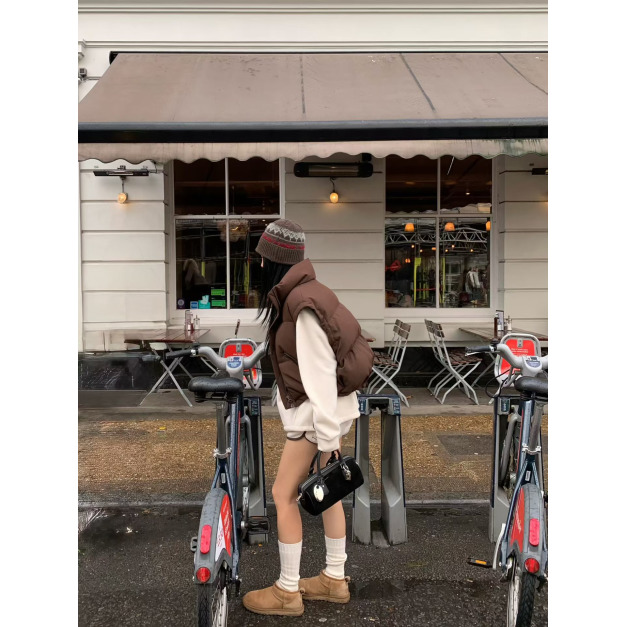 新品百搭必推｜保暖純色羽絨背心 2色