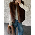 新品｜高質感仿皮草背心_11