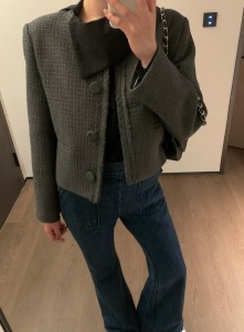 新品｜高級法式粗花呢外套 2色