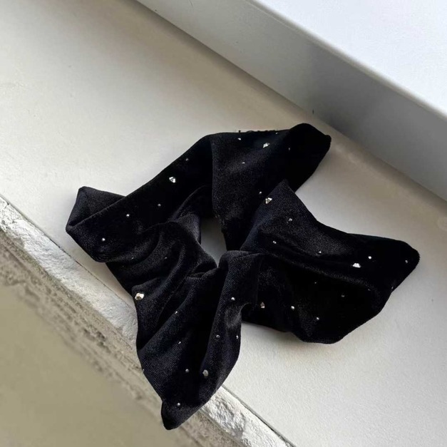 新品｜碎鑽絲絨髮圈系列(方版)