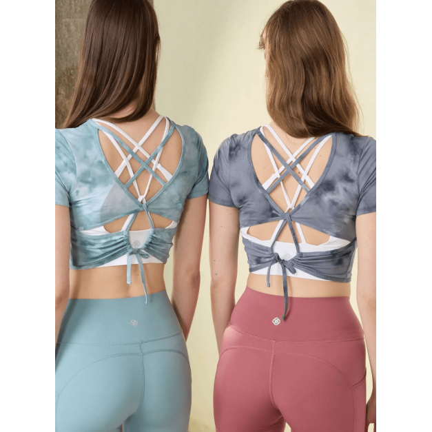 舒彈織紋綁帶上衣 4色