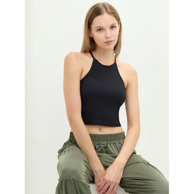 柔彈削肩羅紋BRA背心 3色