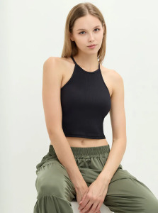 柔彈削肩羅紋BRA背心 3色