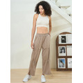 鬆緊束口抽褶寬褲 4色_28