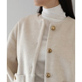日系金釦小寬袖軟呢外套 3色_5
