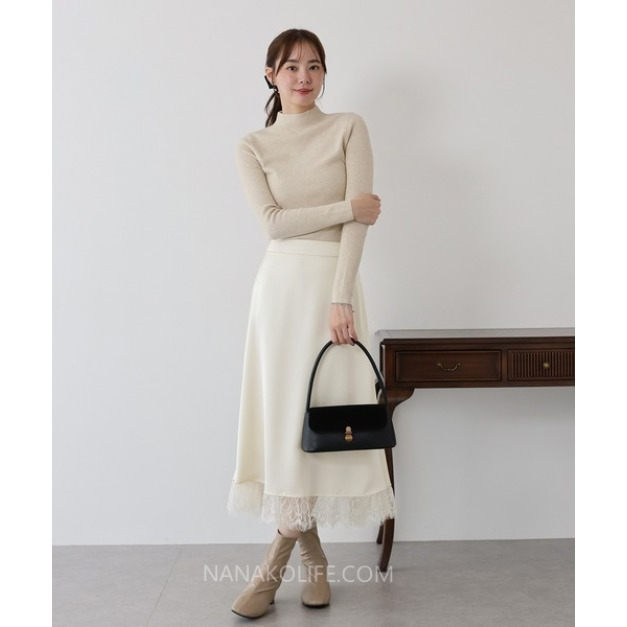 雙版型蕾絲魚尾長裙